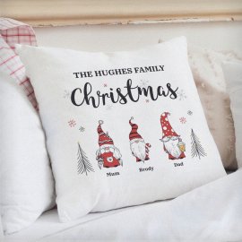 (image for) Personalised Gonk Family Christmas Cushion