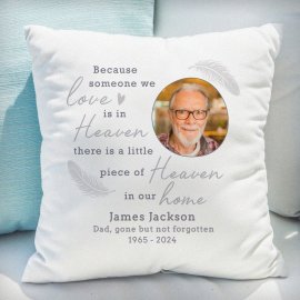 (image for) Personalised Memorial Photo Upload Cushion
