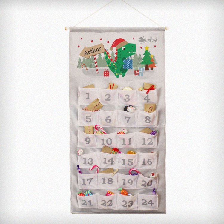Modal Additional Images for Personalised Dinosaur Advent Calendar