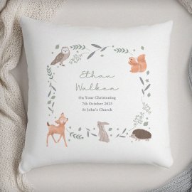 (image for) Personalised Woodland Animals Cushion