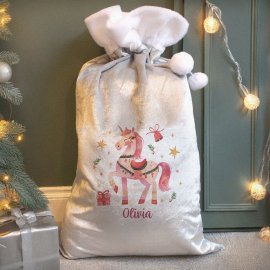 (image for) Personalised Unicorn Christmas Sack