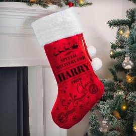 (image for) Personalised Special Delivery Red Stocking
