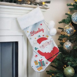 (image for) Personalised Santa Christmas Stocking