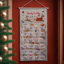 (image for) Personalised Santa Sleigh Advent Calendar