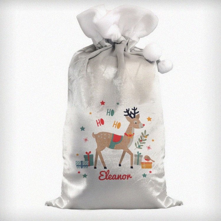 Modal Additional Images for Personalised Reindeer Christmas Sack