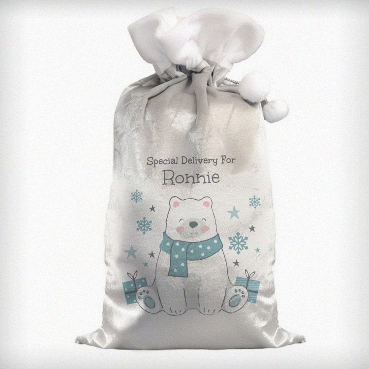 Modal Additional Images for Personalised Polar Bear Christmas Sack