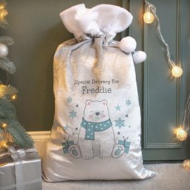 (image for) Personalised Polar Bear Christmas Sack