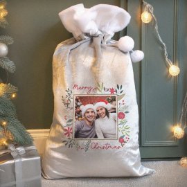 (image for) Personalised Photo Upload Christmas Sack