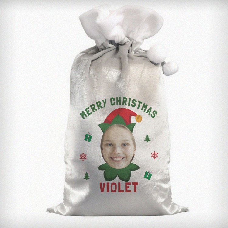 Modal Additional Images for Personalised Photo Upload Elf Christmas Sack
