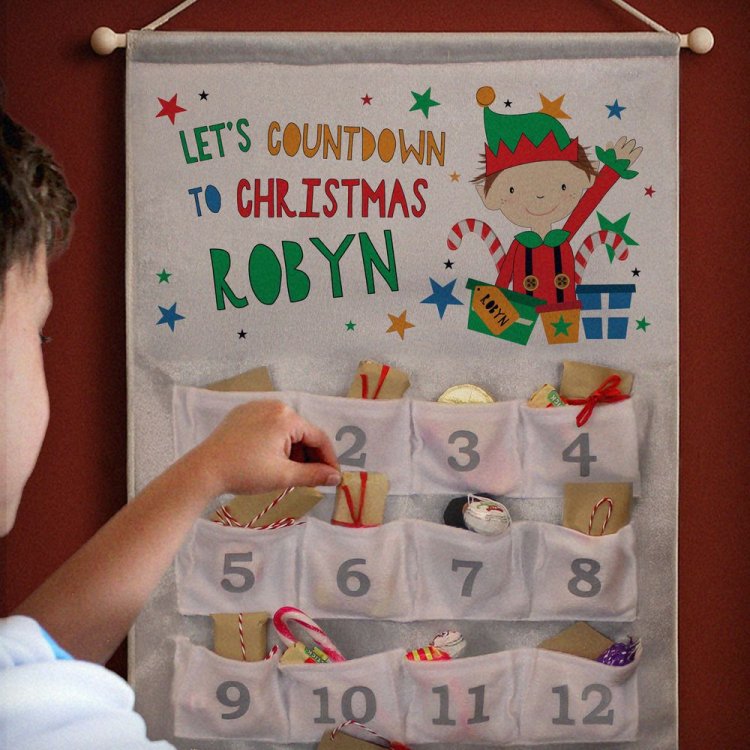 Modal Additional Images for Personalised Christmas Elf Advent Calendar
