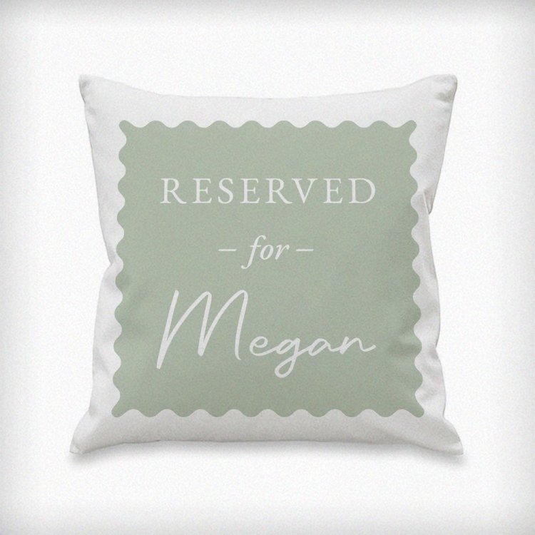 Modal Additional Images for Personalised Sage Green Reserved For Cushion