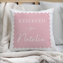 (image for) Personalised Pink Reserved For Cushion