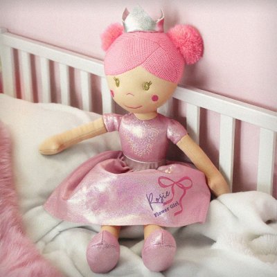 (image for) Personalised Bow Princess Rag Doll