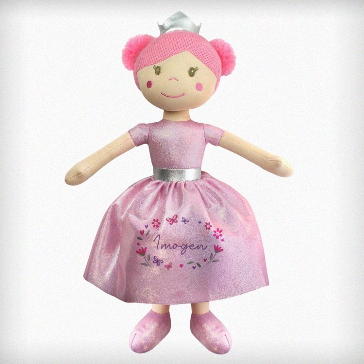 Modal Additional Images for Personalised Floral Princess Rag Doll