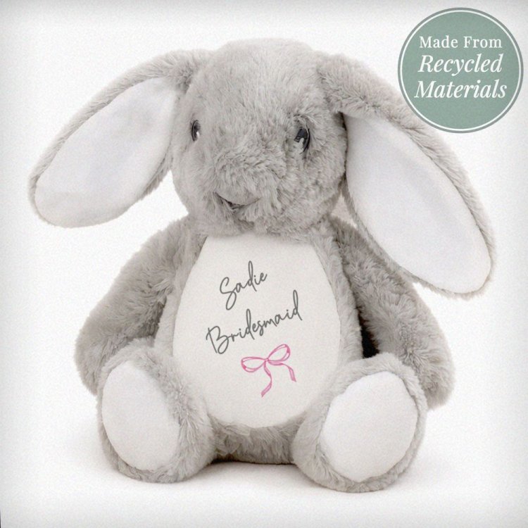 Modal Additional Images for Personalised Pink Bow Bunny