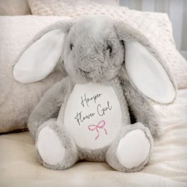 (image for) Personalised Pink Bow Bunny