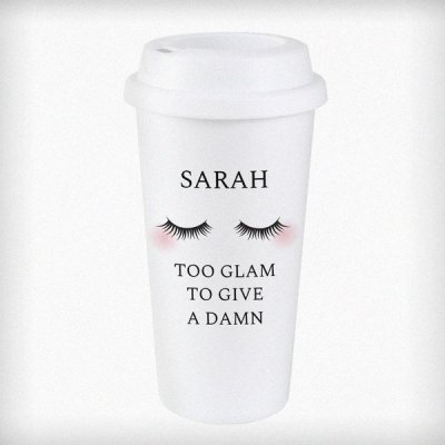 (image for) Personalised Eyelashes Insulated Eco Travel Cup