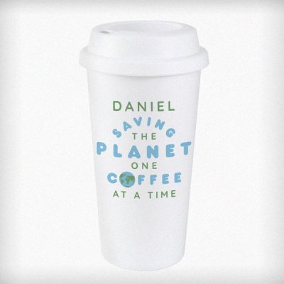 (image for) Personalised 'Saving the Planet' Insulated Eco Travel Cup