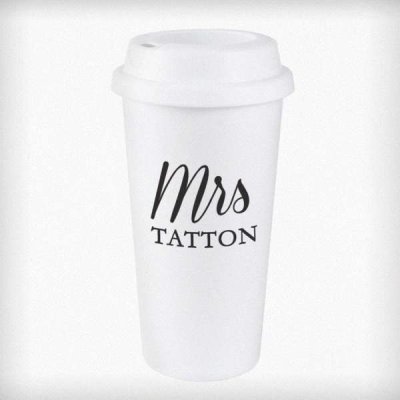 (image for) Personalised Free Text Insulated Reusable Eco Travel Cup