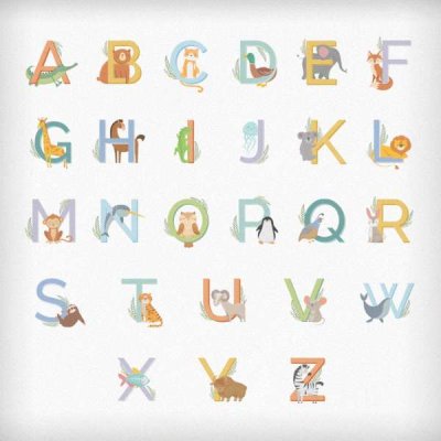 (image for) Personalised Animal Alphabet Plastic Bowl