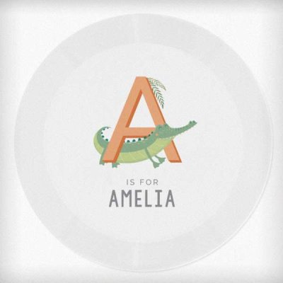 (image for) Personalised Animal Alphabet Plastic Plate