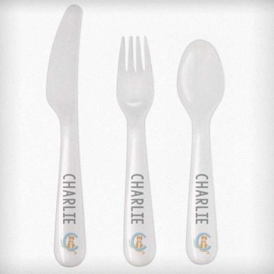 (image for) Personalised Animal Alphabet Plastic Cutlery