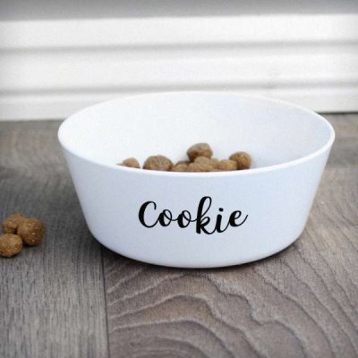 (image for) Personalised Name Plastic Cat Bowl