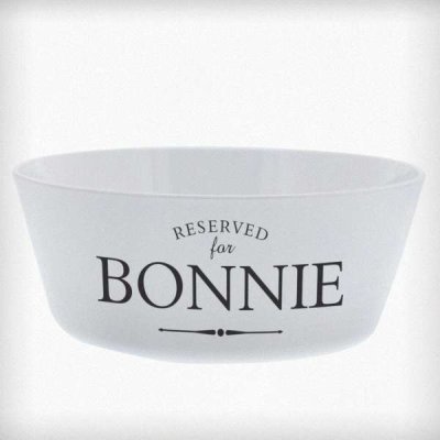 (image for) Personalised Reserved for Plastic Cat Bowl