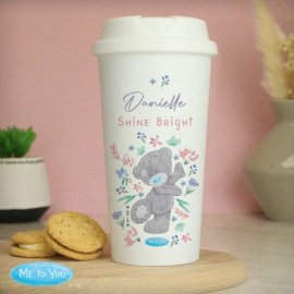 (image for) Personalised Me To You Floral Insulated Reusable Eco Travel Cup