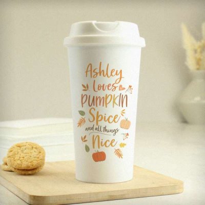 (image for) Personalised Pumpkin Spice Travel Mug