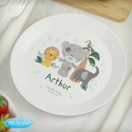 (image for) Personalised Tiny Tatty Teddy Jungle Animals Plate