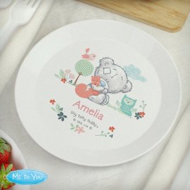 (image for) Personalised Tiny Tatty Teddy Woodland Animal Plastic Plate