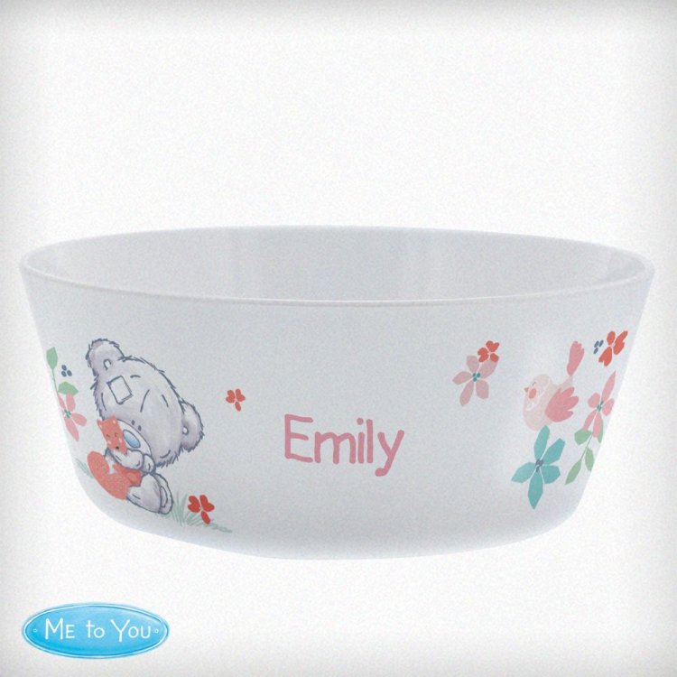 Modal Additional Images for Personalised Tiny Tatty Teddy Woodland Animal Plastic Bowl