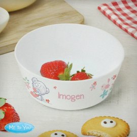 (image for) Personalised Tiny Tatty Teddy Woodland Animal Plastic Bowl