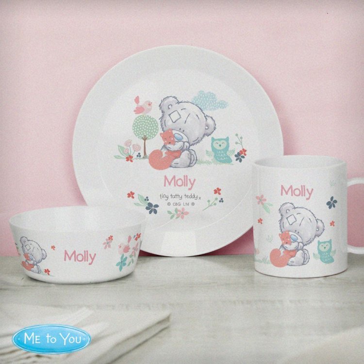 Modal Additional Images for Personalised Tiny Tatty Teddy Woodland Animal Plastic Mug