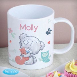 (image for) Personalised Tiny Tatty Teddy Woodland Animal Plastic Mug