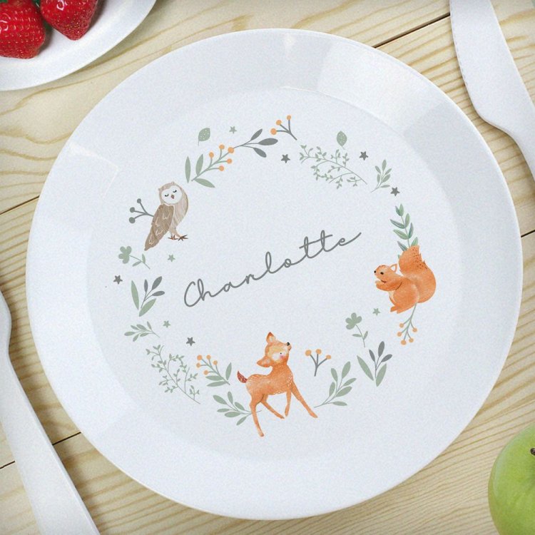 Modal Additional Images for Personalised Woodland Animals Breakfast Set