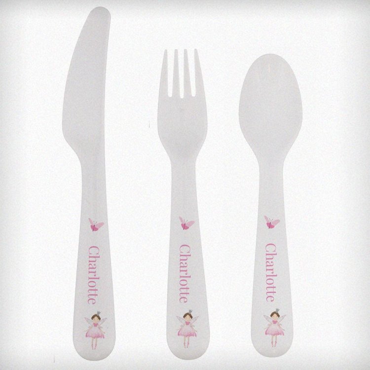 Modal Additional Images for Personalised Fairy Princess Plastic Cutlery Set