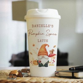 (image for) Personalised Autumn Gonk Travel Cup