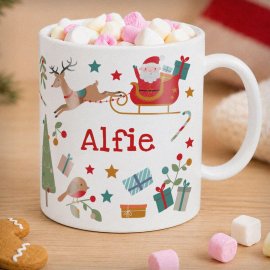 (image for) Personalised Christmas Characters Plastic Mug