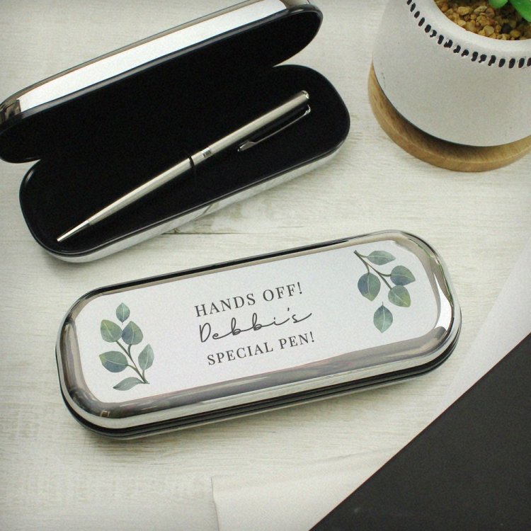 Modal Additional Images for Personalised Botanical Pen and Box Set
