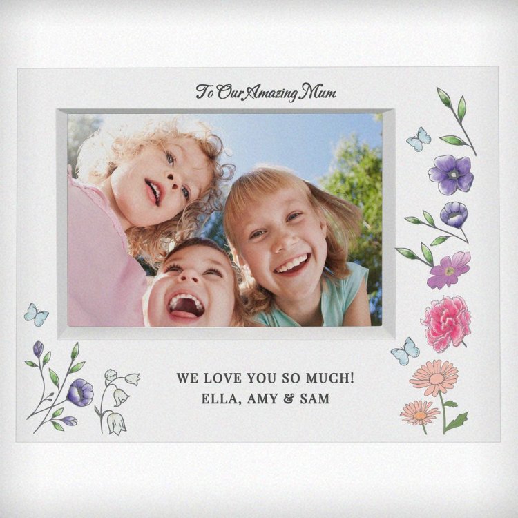 Modal Additional Images for Personalised Wild Flowers Box Photo Frame