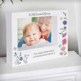 (image for) Personalised Wild Flowers Box Photo Frame