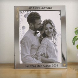 (image for) Personalised Black & Gold Free Text 8x10 Photo Frame