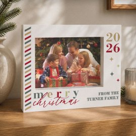 (image for) Personalised Merry Christmas 5x7 Box Photo Frame