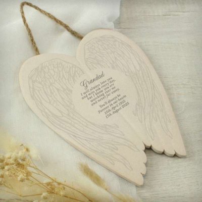 (image for) Personalised In Loving Memory Ceramic Wings