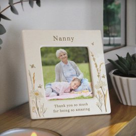 (image for) Personalised Bees & Daisy Ceramic 4x4 Frame