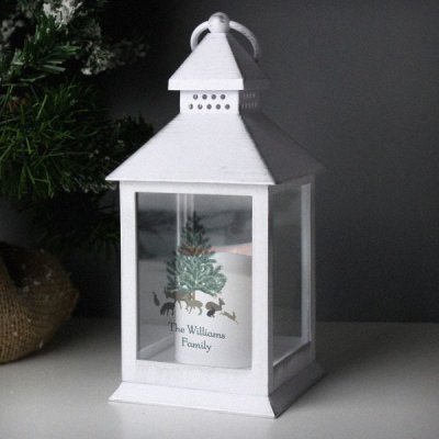 (image for) Personalised A Winter's Night White Lantern