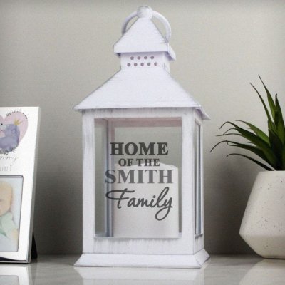 (image for) Personalised The Family White Lantern