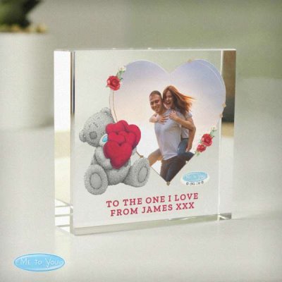 (image for) Personalised Me To You Valentines Photo Upload Glass Token